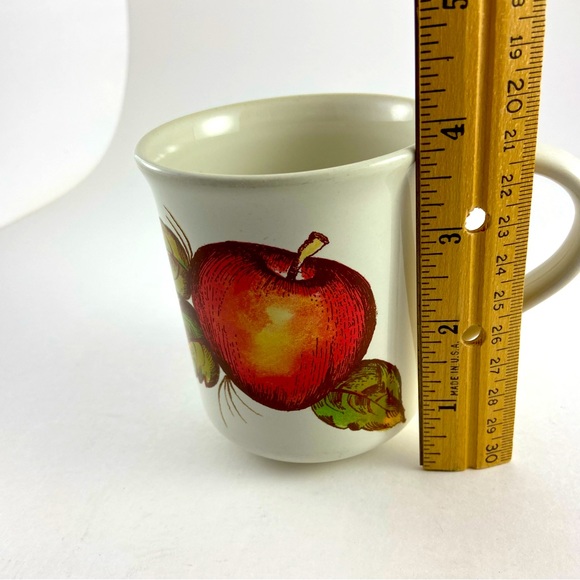 Pier 1 New Harvest Coffee Cup Mug Made in Italy Apple Floral Made in Italy - Picture 7 of 8